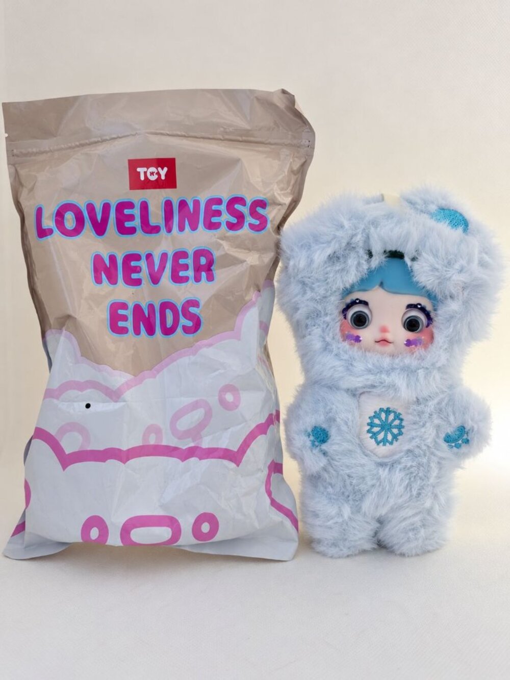 Nommi-Liveliness Never Ends-"Binbin" Character Plush-Blue-HiTOY-New-Original Bag
